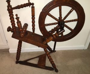 Flax wheel dated 1754.