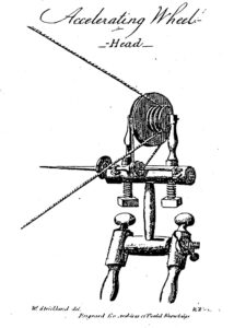 Illustration of Accelerating Wheel Head from the Archive of Useful Knowledge, October 1811.