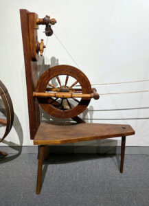 Overall view from the side of the Rope wheel