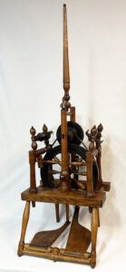 Spinning wheel marked B. SANFORD, by Beardsley Sanford [1790–1868]