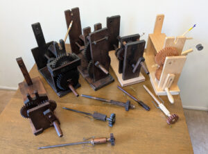 Esther Peregrine's collection of zaguri (silk reeling tools)