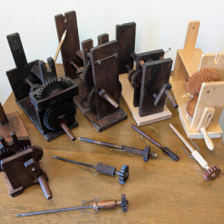 Esther Peregrine's collection of zaguri (silk reeling tools)